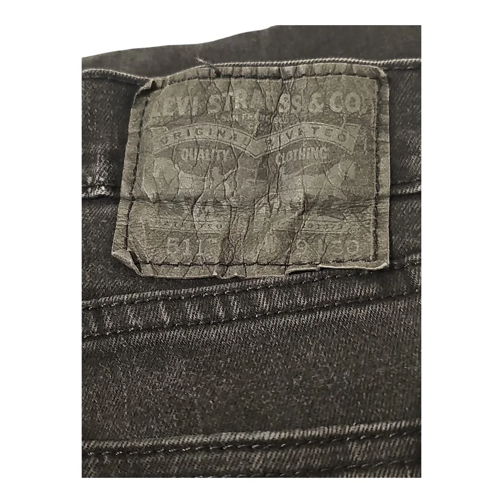 Levis‎ Mens Black 511 Performance Slim Straight Stretch Denim Jeans Size 29x30